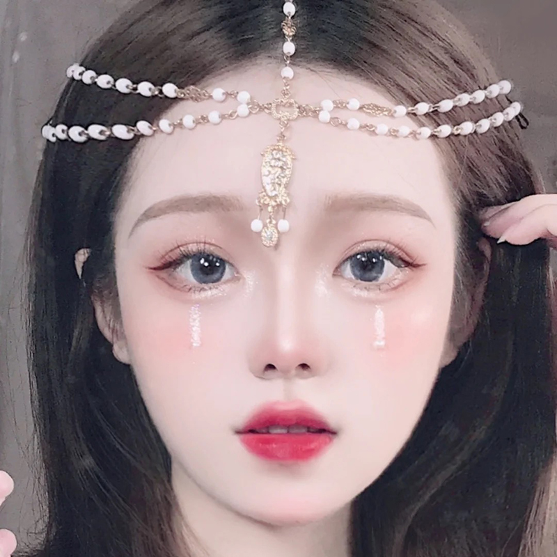 Băng đô Mông Cổ đính mặt phía trước