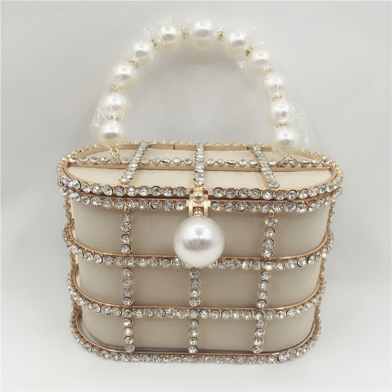 Túi xách da lộn ngọc trai cao cấp