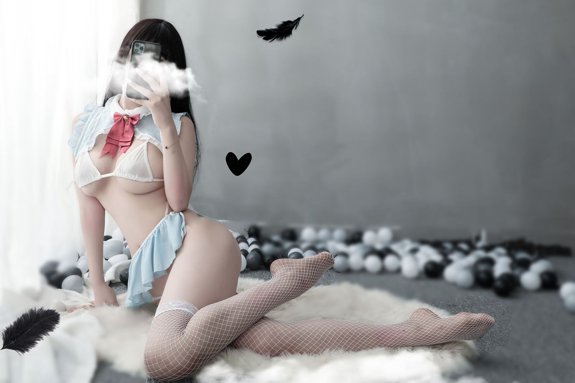 Cosplay thủy thủ 2 mảnh dây nơ