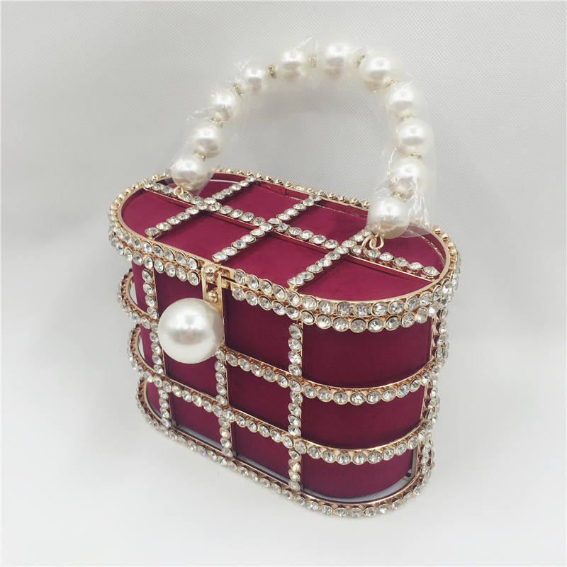 Túi xách da lộn ngọc trai cao cấp