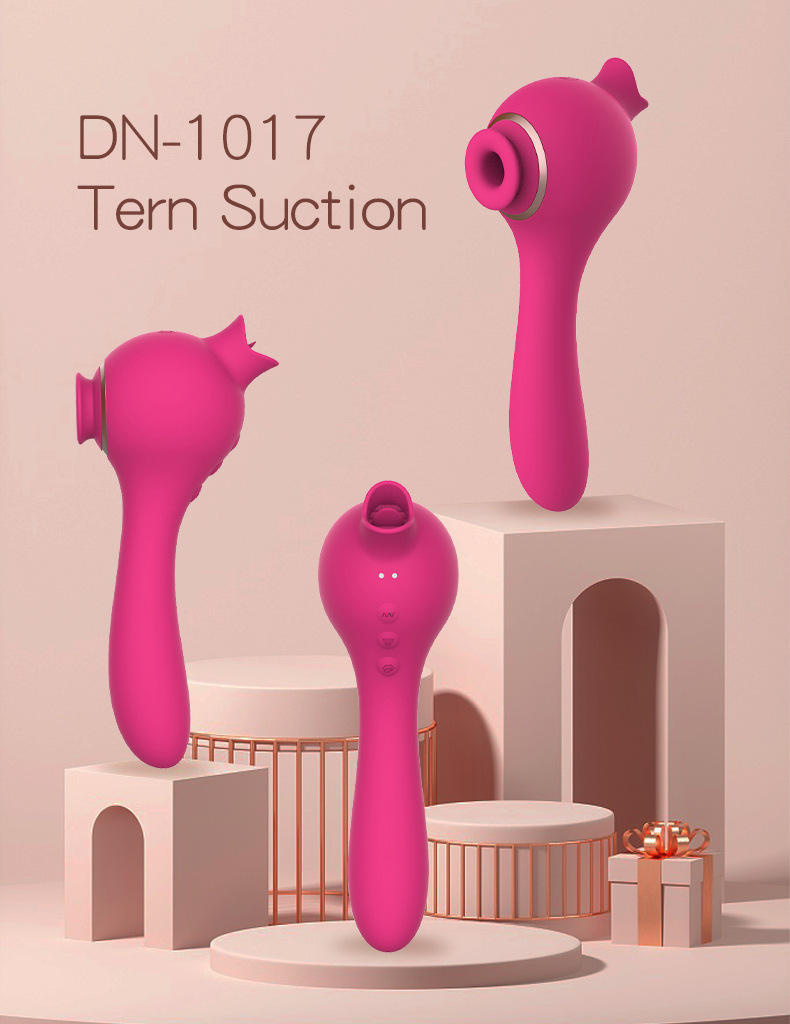 Gậy rung liếm hút âm đạo 3 trong 1 cao cấp