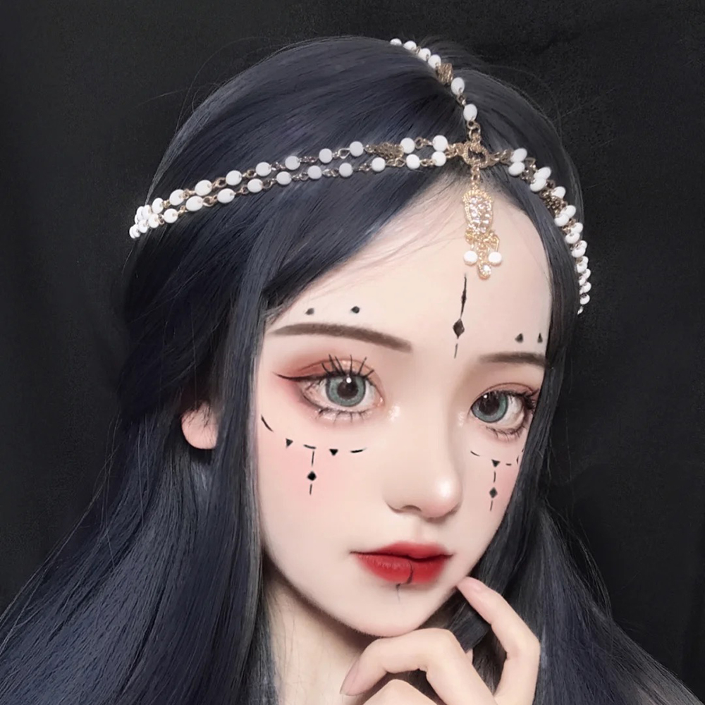 Băng đô Mông Cổ đính mặt phía trước