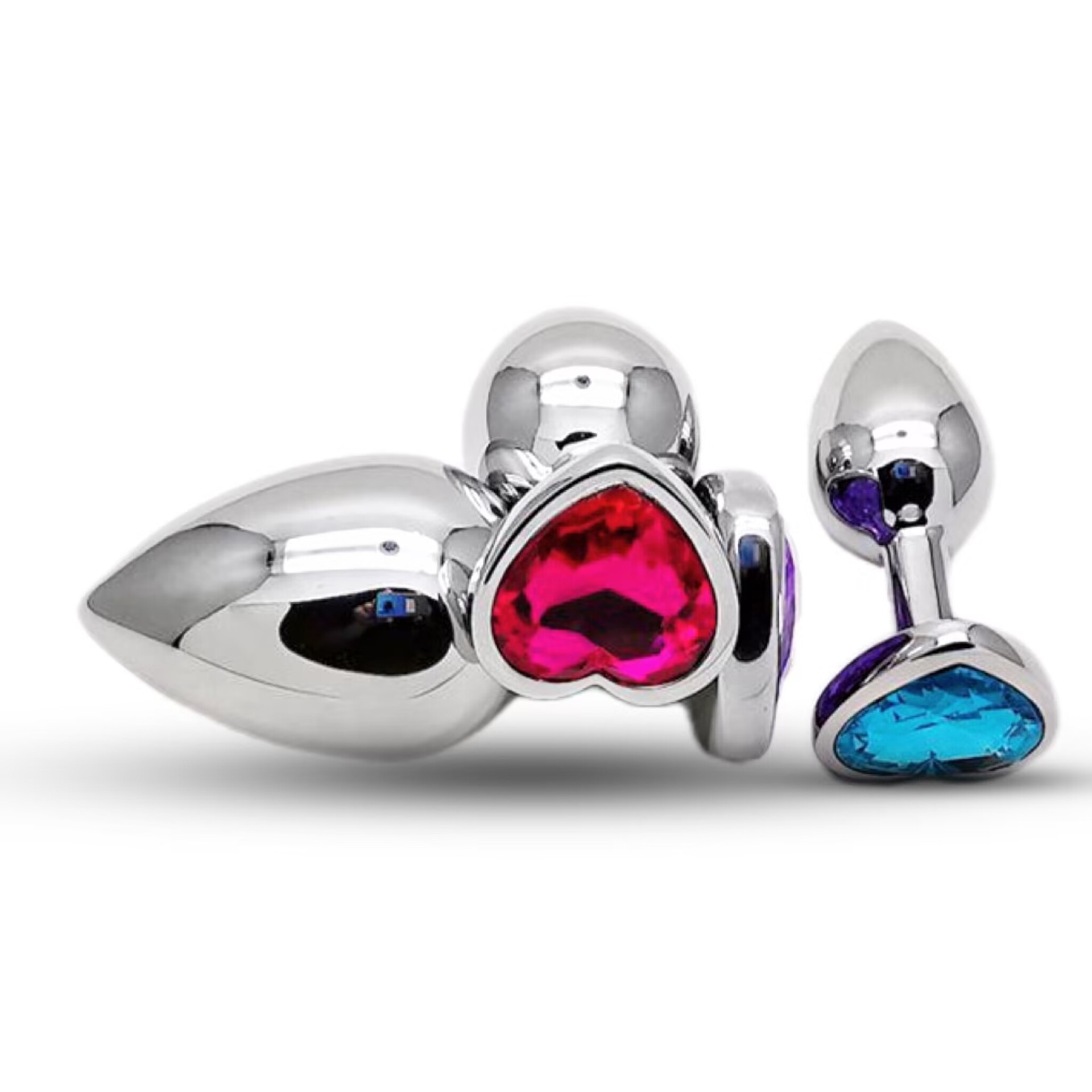 Phích cắm hậu môn trái tim Inox