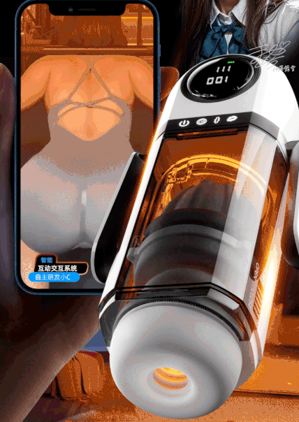 Robot thủ dâm rung thụt hút âm thanh rên rỉ có tay cầm cao cấp