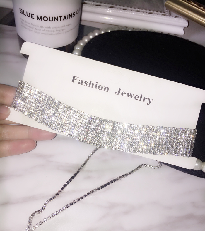 Dây chuyền kim cương kèm vòng cổ