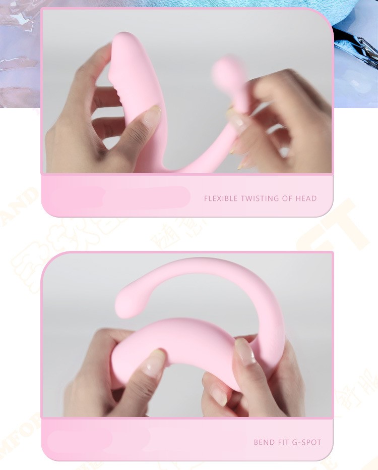 Thiết bị thủ dâm nữ 2 động cơ rung điều khiển từ xa hình dương vật