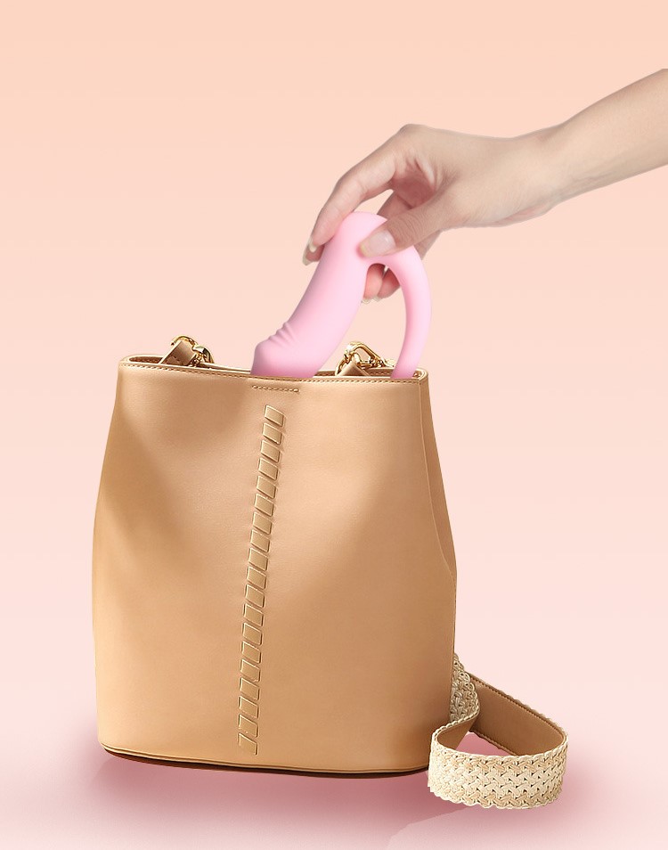 Thiết bị thủ dâm nữ 2 động cơ rung điều khiển từ xa hình dương vật