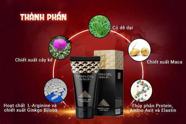 Titan Gel Gold tăng kích thước dương vật