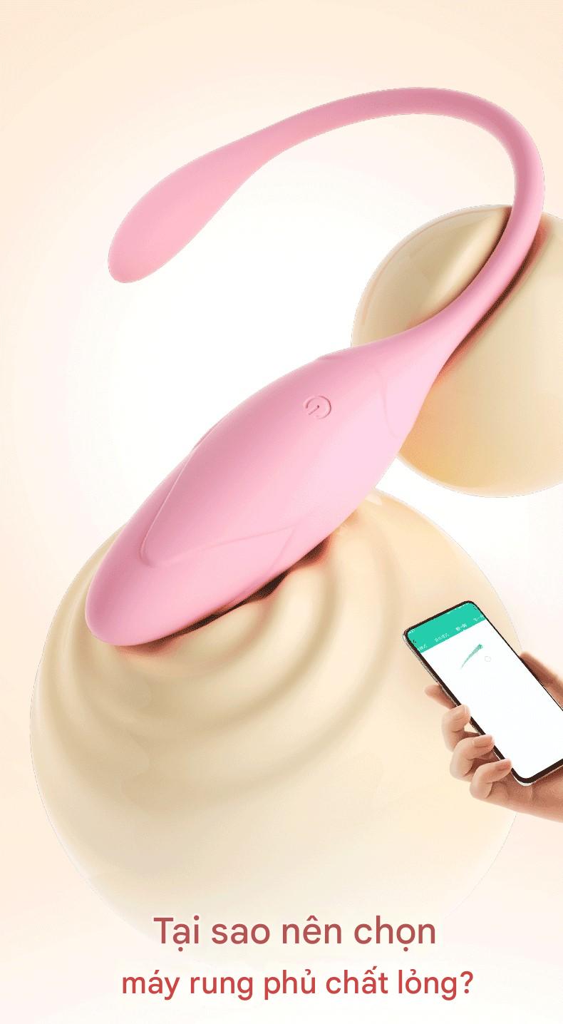 Trứng rung cá heo điều khiển từ xa dùng app Lilo