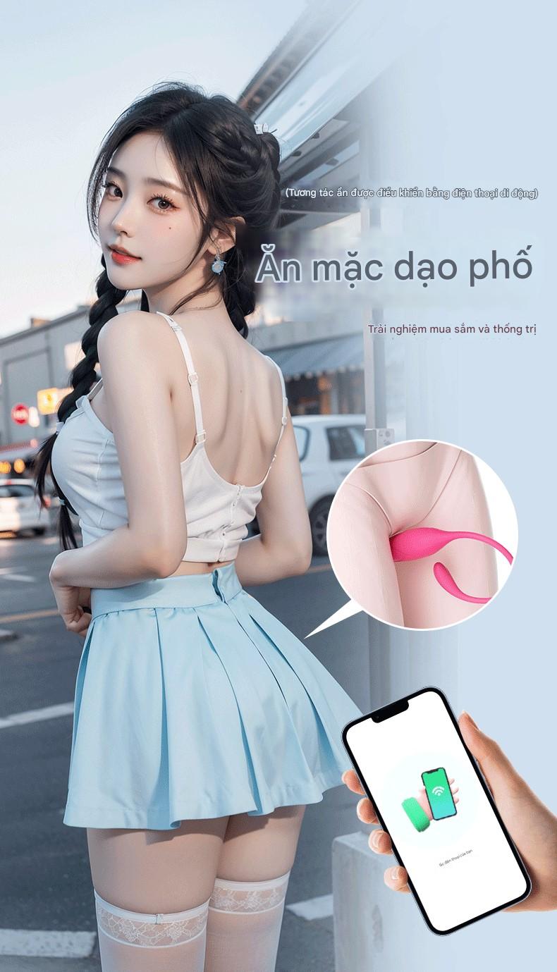 Trứng Rung Cá Heo Lilo Điều Khiển Từ Xa Qua App – Siêu Phê 480k Tại Nữ Hoàng Khoái Cảm