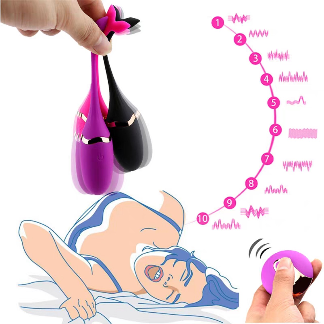 Trứng rung cá voi điều khiển từ xa – Người bạn tình bí mật cho khoái cảm bất tận