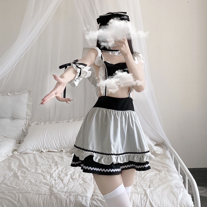 Set ngủ Cosplay hoạt hình giúp việc Tik Tok