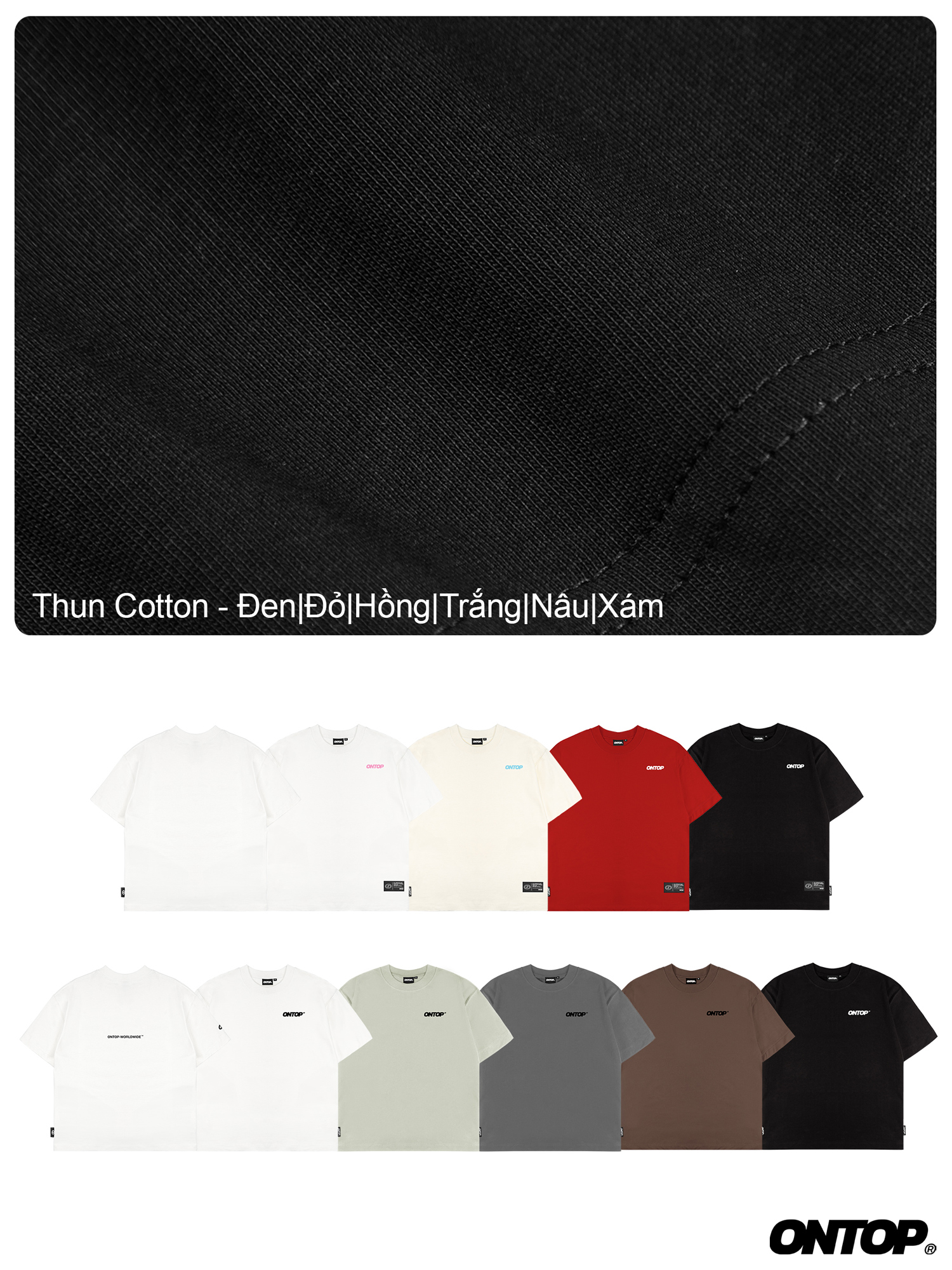 Áo thun trơn basic ONTOP