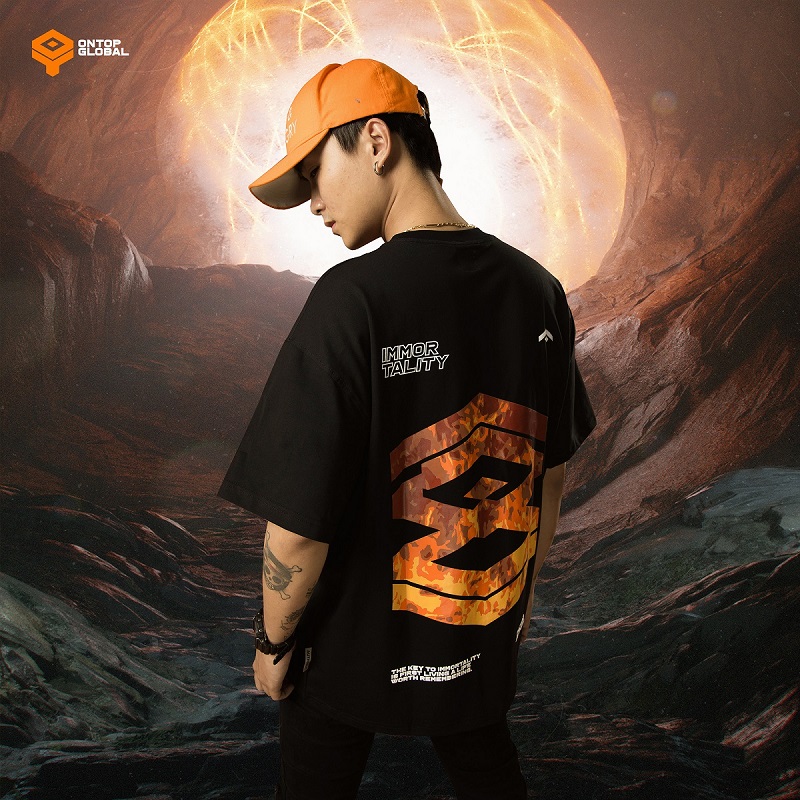 Áo thun đen streetwear cho nam