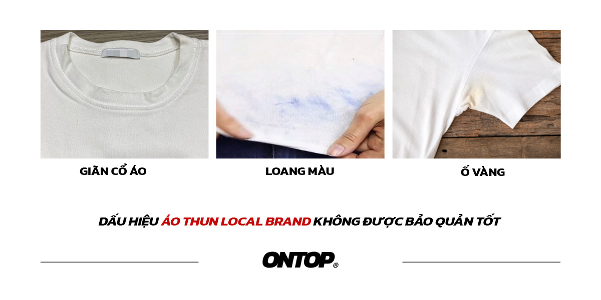 Bảo quản áo thun local brand ONTOP