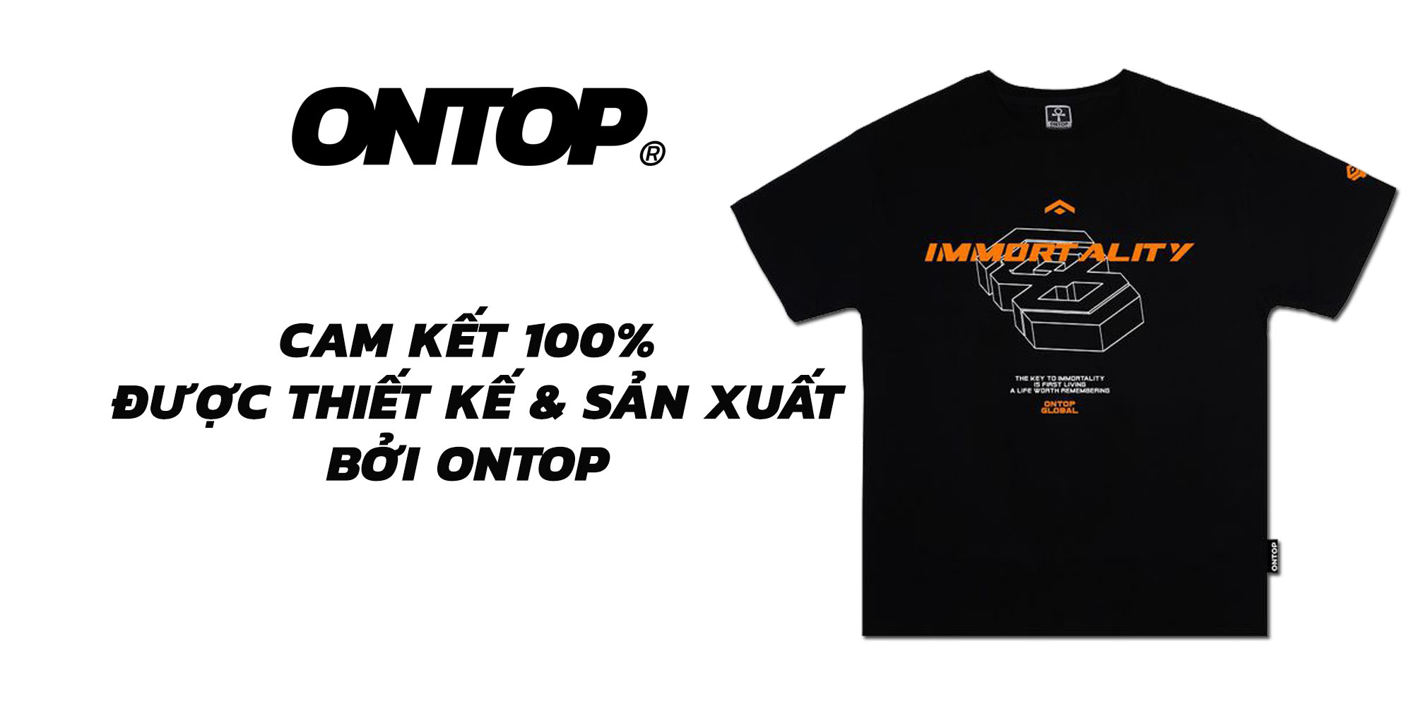 áo thun nam form rộng tay lỡ ONTOP