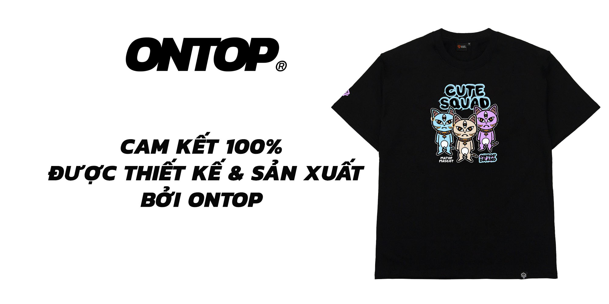 Áo thun nữ form rộng tay lỡ local brand ONTOP