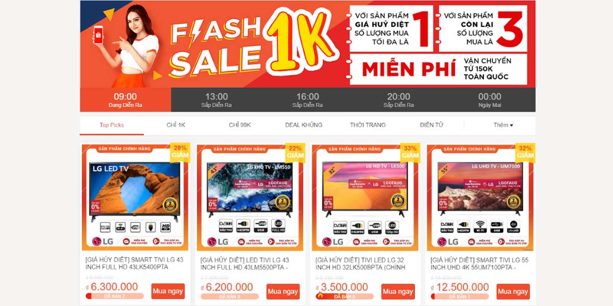 Cách săn sale trên shopee