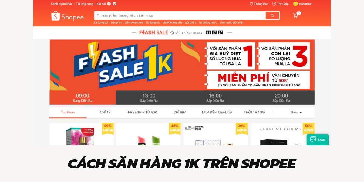 Cách săn sale trên shopee