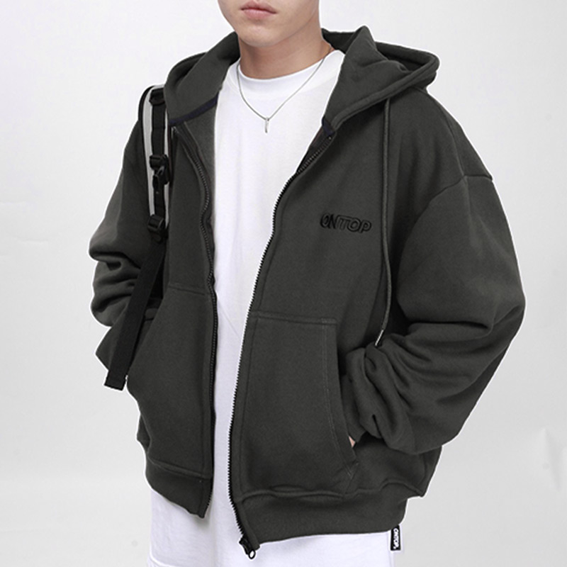 Hoodie zip nam nữ boxy local brand ONTOP