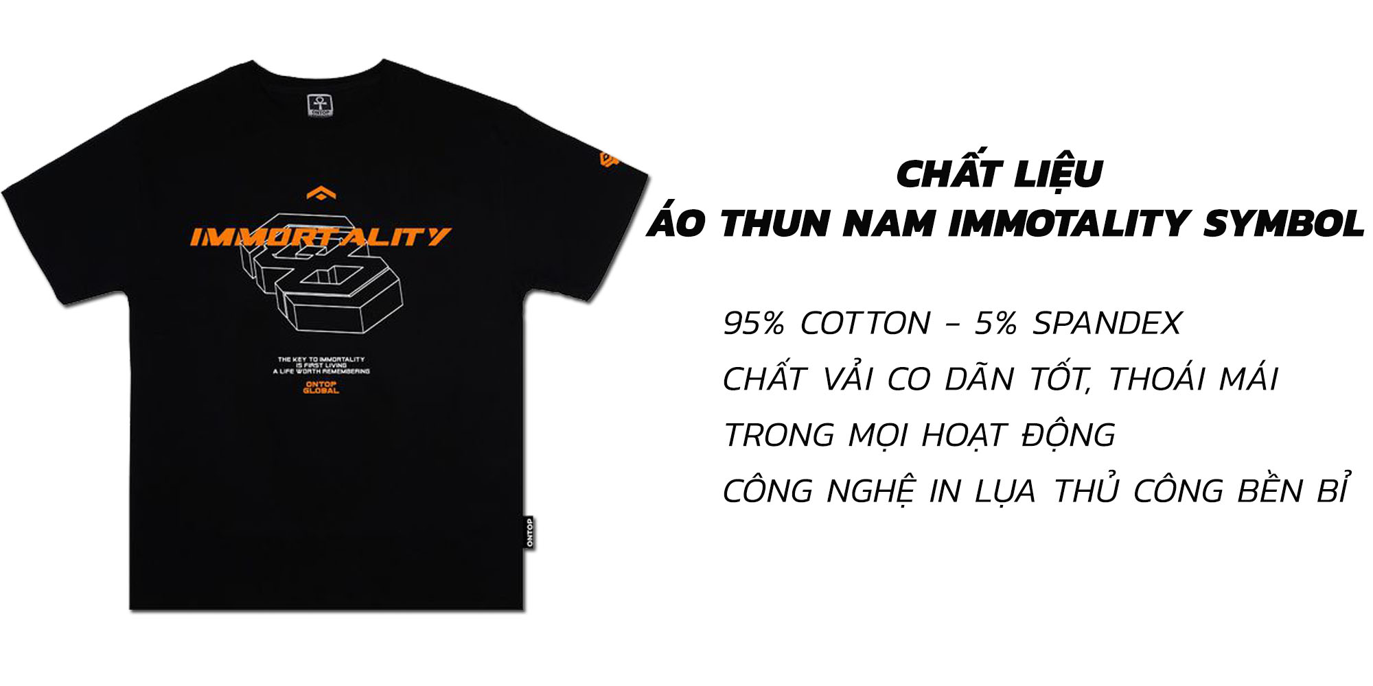 áo thun nam form rộng tay lỡ ONTOP
