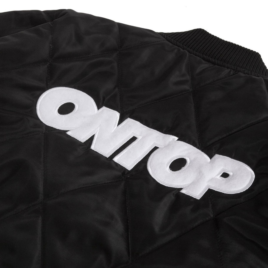 áo khoác bomber nam đẹp local brand ontop màu đen