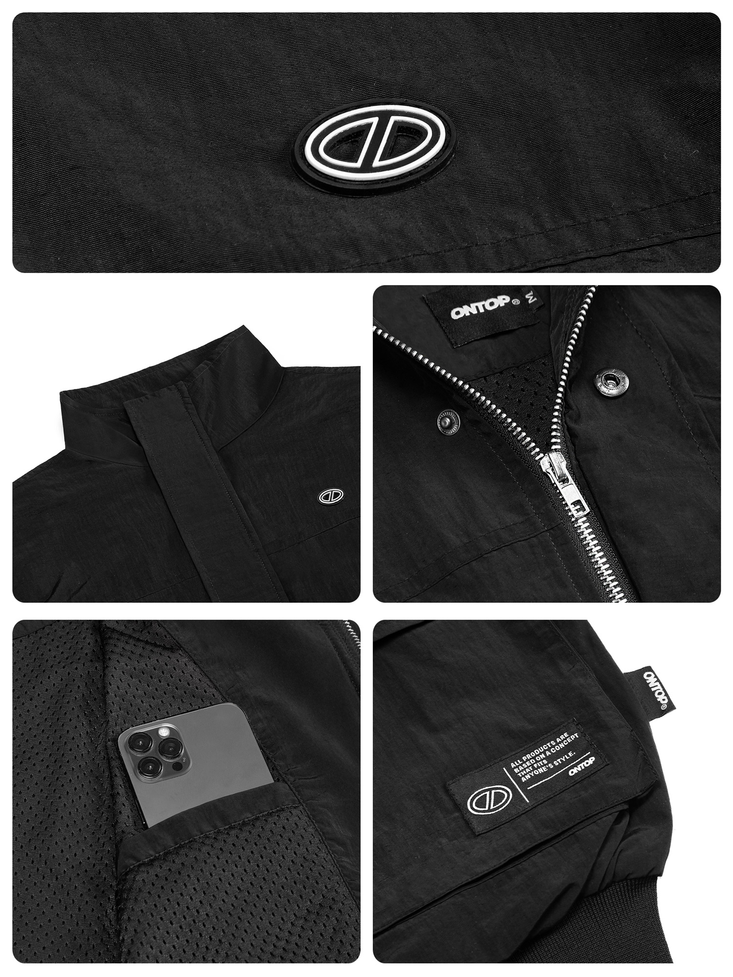 Áo khoác dù nhăn 2 lớp ONTOP