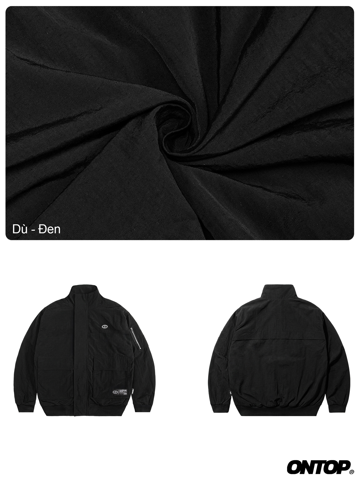 Áo khoác dù nhăn 2 lớp ONTOP