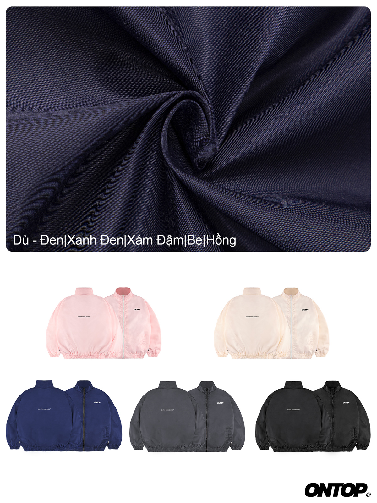 Áo khoác dù basic Ontop