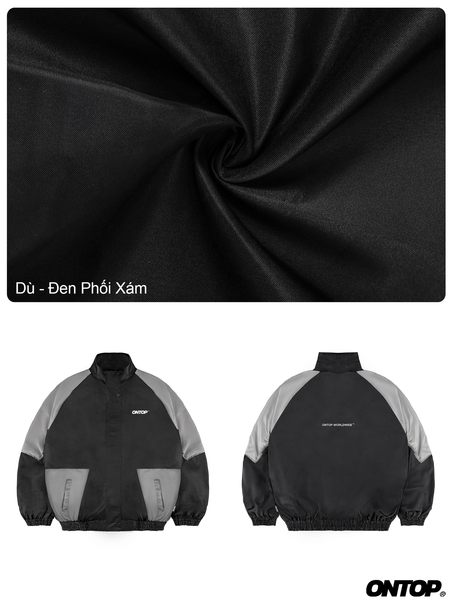 áo khoác dù phối màu ONTOP