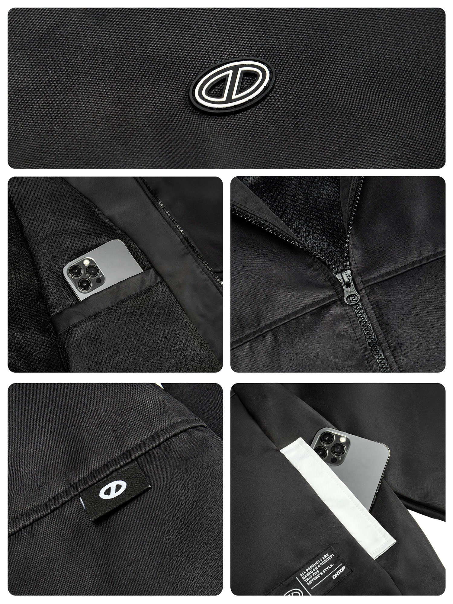 Áo khoác gió có mũ trùm đầu ONTOP