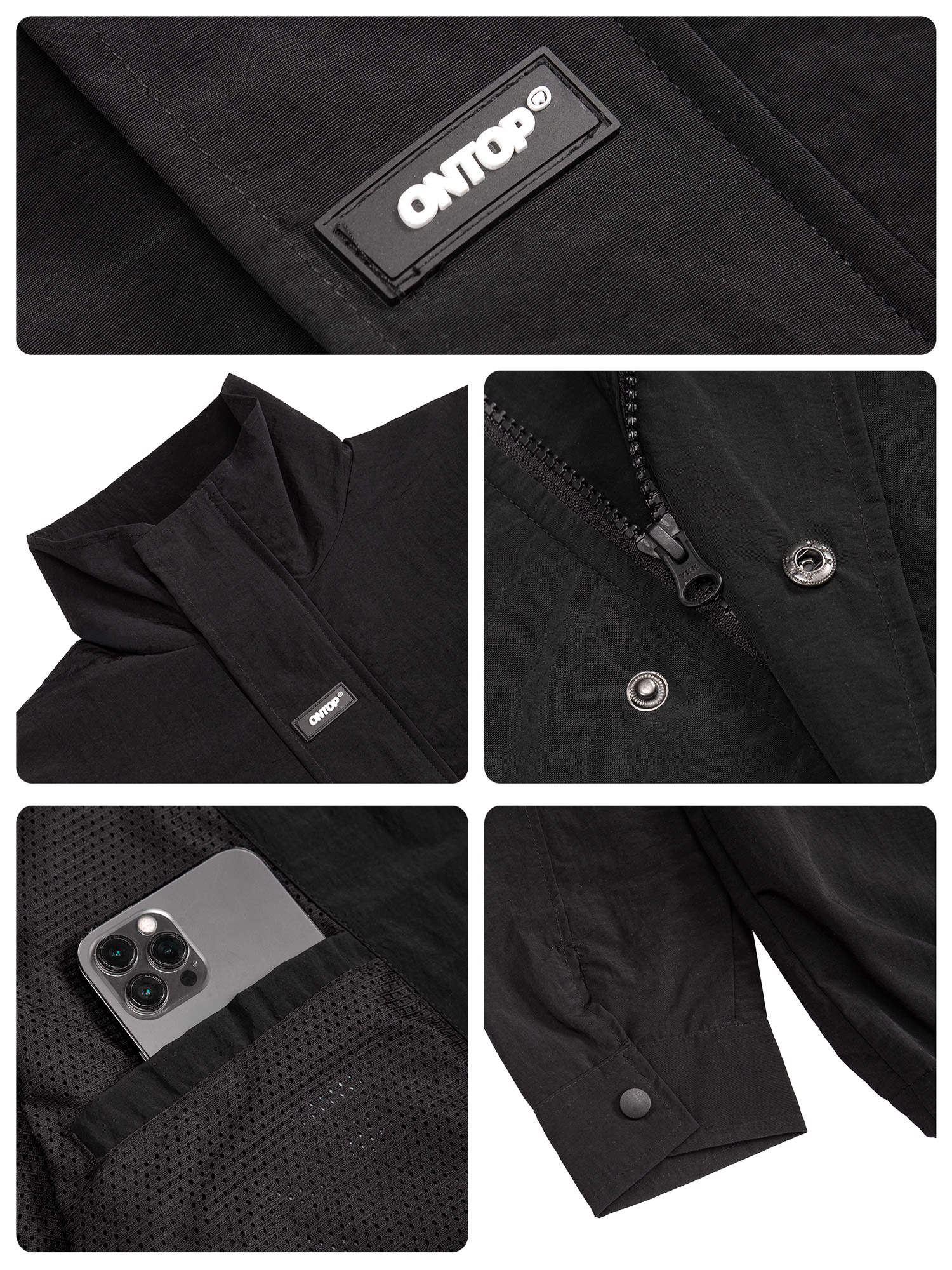 Áo khoác gió nhăn nam nữ ONTOP