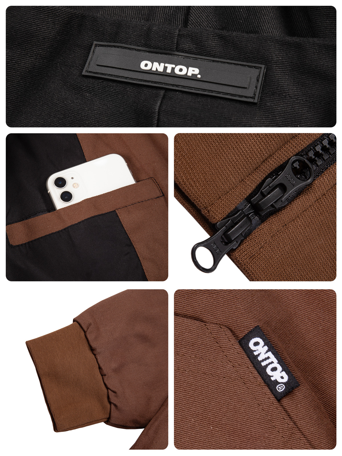 Áo khoác kaki có mũ Ontop