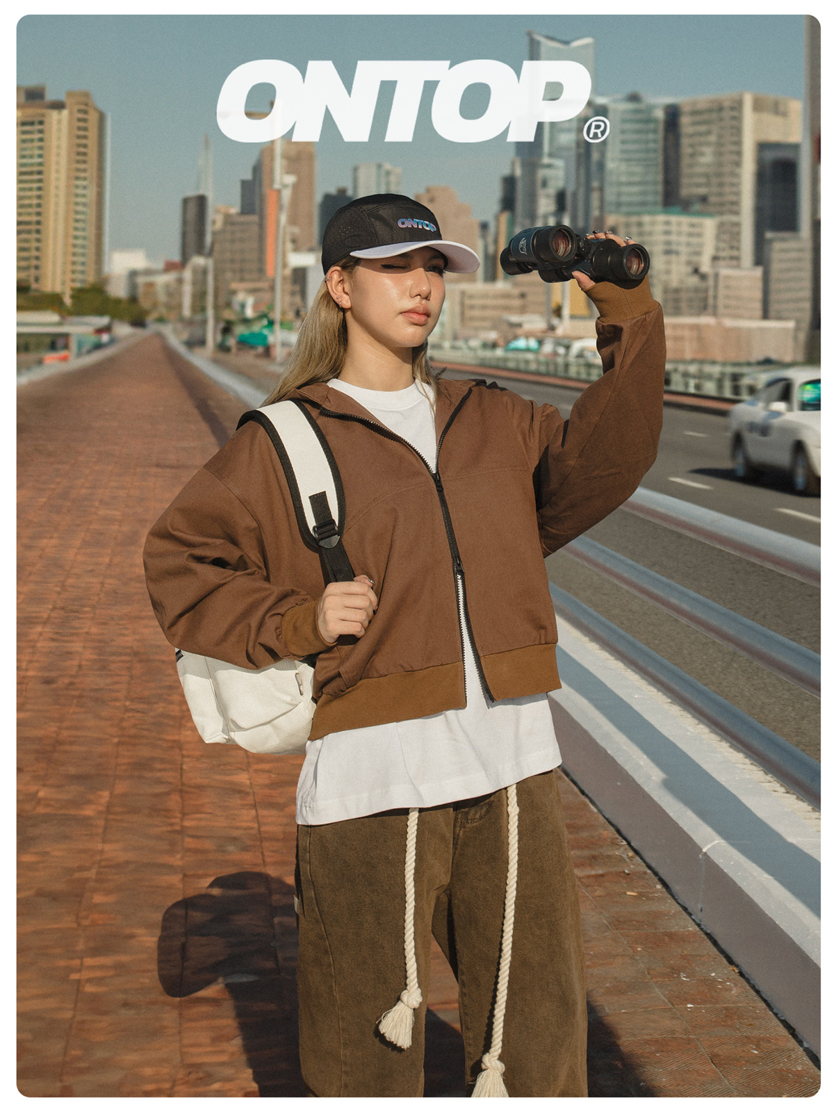 Áo khoác kaki có mũ Ontop