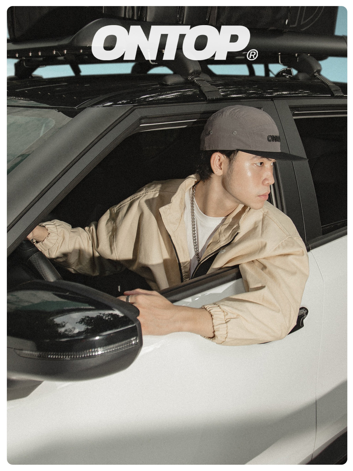 Áo khoác kaki cổ trụ Ontop