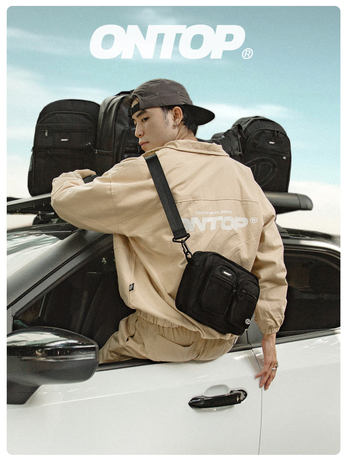 Áo khoác kaki cổ trụ Ontop