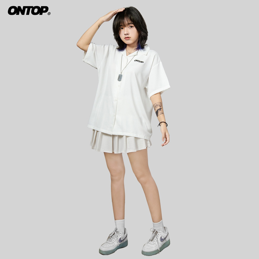 áo sơ mi local brand ONTOP basic form rộng