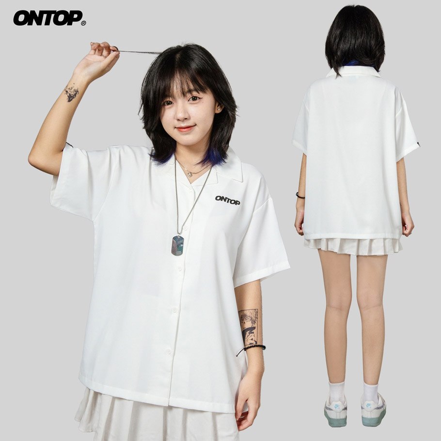 áo sơ mi local brand ONTOP basic form rộng