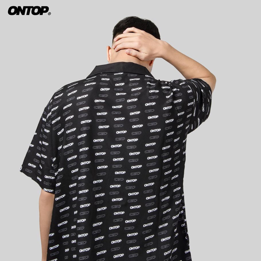 áo sơ mi local brand ONTOP monochrome form rộng