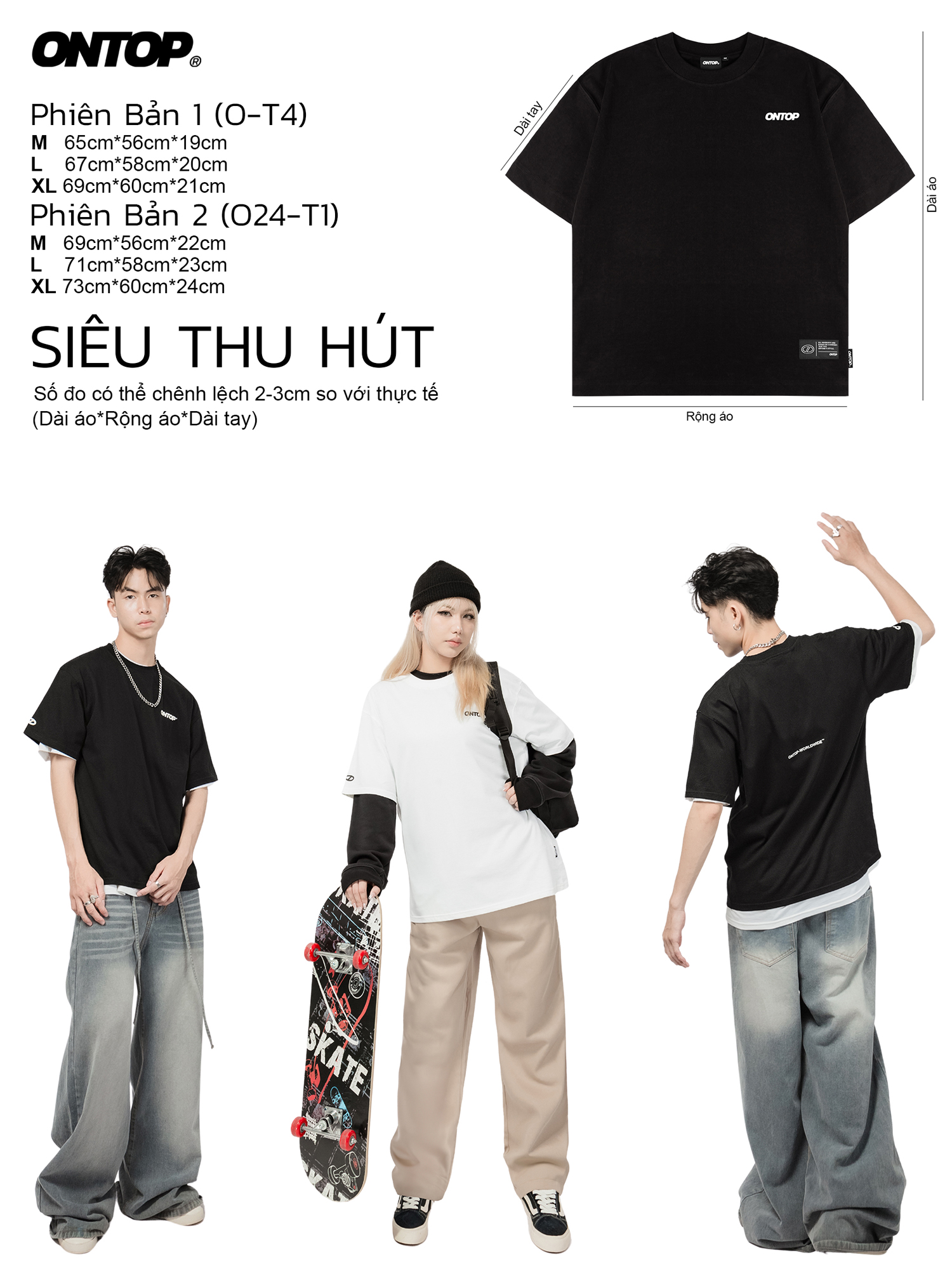 Áo thun trơn basic ONTOP