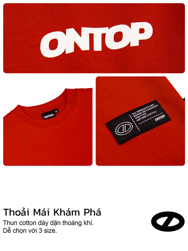 Áo thun basic tay lỡ local brand ONTOP