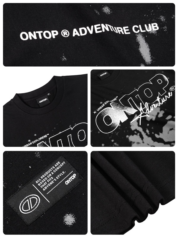 Áo thun đen in họa tiết local brand ONTOP