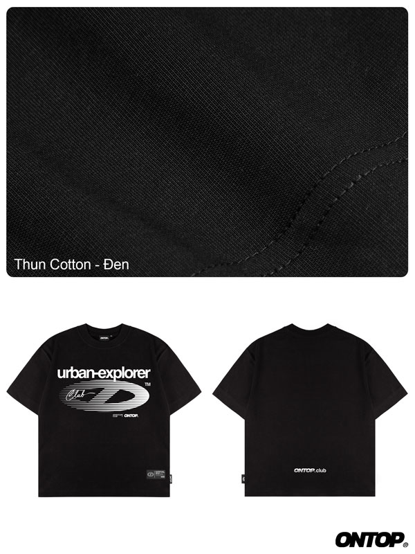 Áo thun đen nam nữ local brand ONTOP