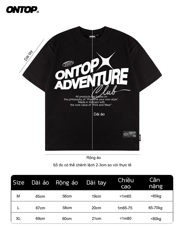 Áo thun in chữ basic local brand ONTOP