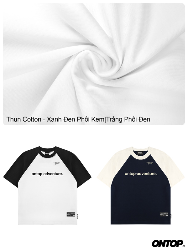 Áo thun raglan tay lỡ nam nữ local brand ONTOP