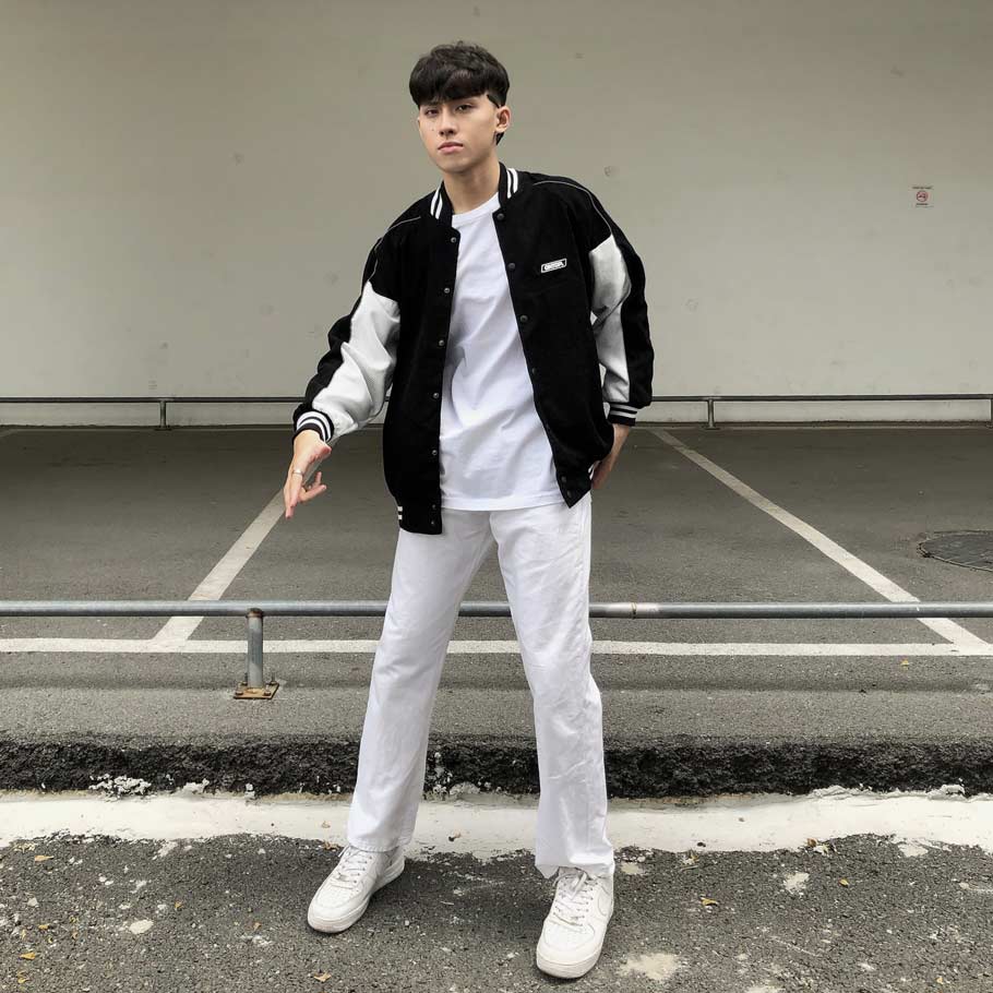 Áo varsity jacket local brand ONTOP Corduroy Baseball