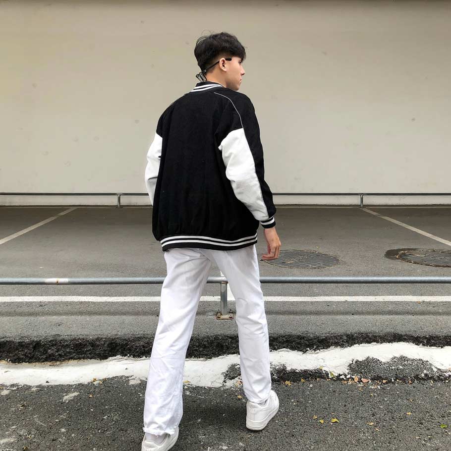 Áo varsity jacket local brand ONTOP Corduroy Baseball
