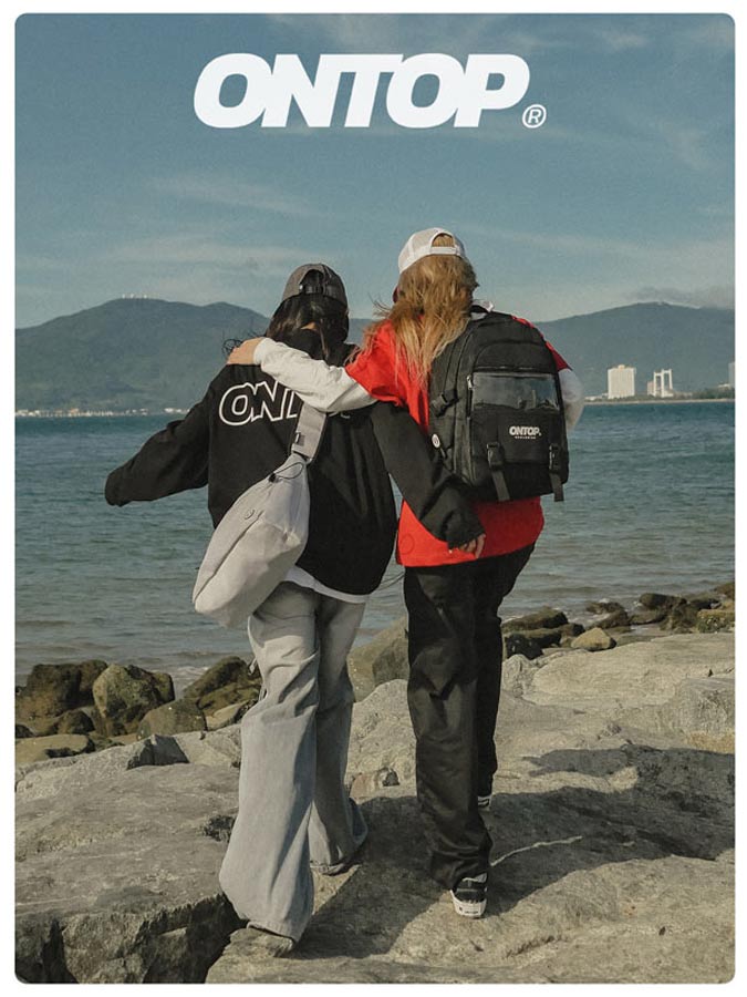 balo canvas basic màu đen ONTOP