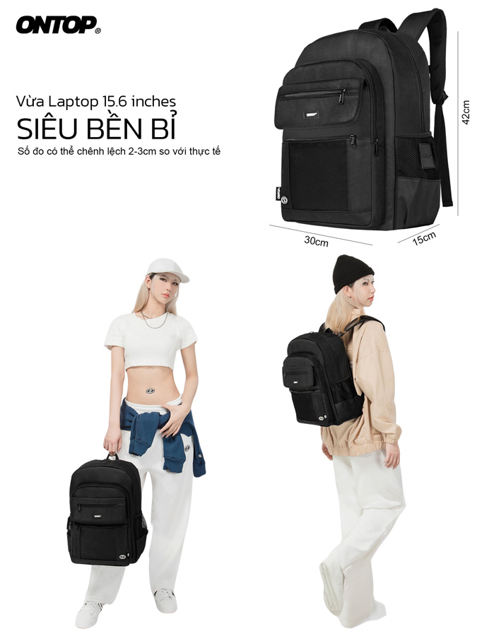 Balo canvas đi học ONTOP