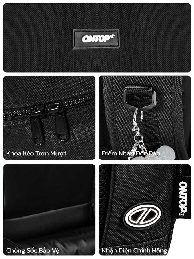 Balo canvas đi học ONTOP